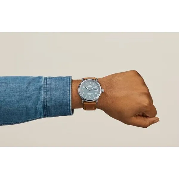 Shinola Runwell 47mm Stone Blue Image 4 Peter & Co. Jewelers Avon Lake, OH