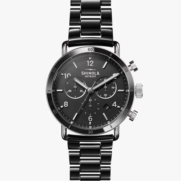 Shinola Canfield Sport 40mm Black Dial Peter & Co. Jewelers Avon Lake, OH