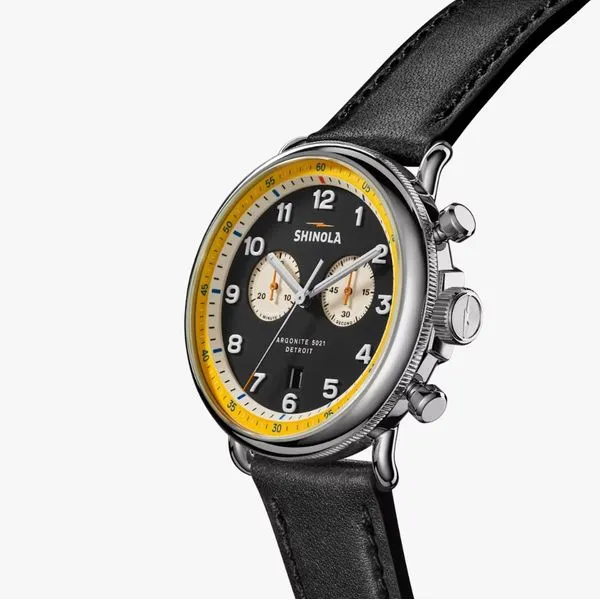Shinola Canfield Chrono Model C56 43mm Black Image 2 Peter & Co. Jewelers Avon Lake, OH