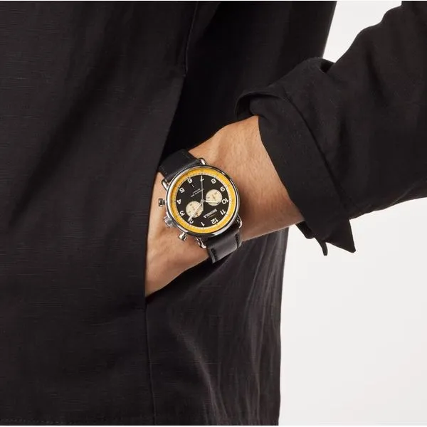Shinola Canfield Chrono Model C56 43mm Black Image 5 Peter & Co. Jewelers Avon Lake, OH