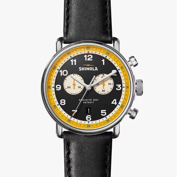 Shinola Canfield Chrono Model C56 43mm Black Peter & Co. Jewelers Avon Lake, OH