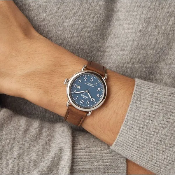 Shinola Runwell 41mm Blue Image 5 Peter & Co. Jewelers Avon Lake, OH