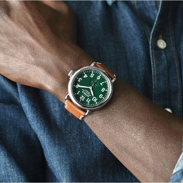Shinola Runwell 47mm Green Image 5 Peter & Co. Jewelers Avon Lake, OH