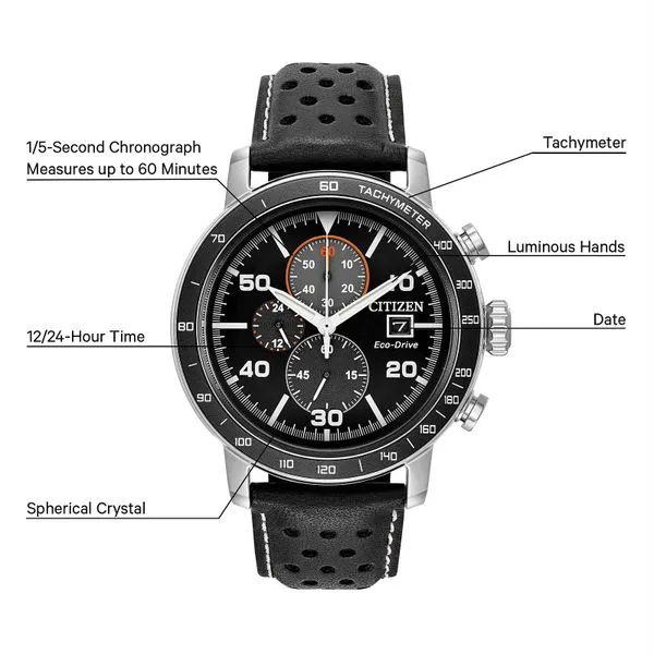 Citizen Brycen 44mm Black Dial Image 3 Peter & Co. Jewelers Avon Lake, OH