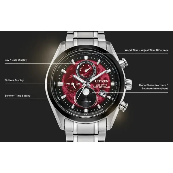 Citizen Tsuki-yomi A-T 43mm Super Titanium™ Image 4 Peter & Co. Jewelers Avon Lake, OH