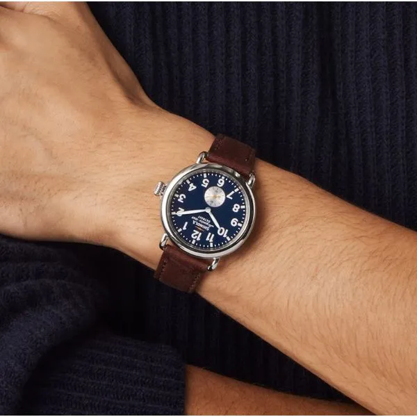 Shinola Runwell 41mm Midnight Blue Image 5 Peter & Co. Jewelers Avon Lake, OH