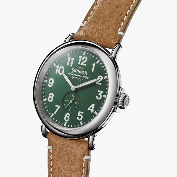 Shinola Runwell 47mm Green Image 2 Peter & Co. Jewelers Avon Lake, OH