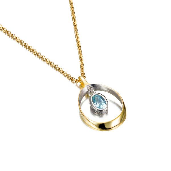 Jorge Revilla Blue Topaz Necklace Peter & Co. Jewelers Avon Lake, OH