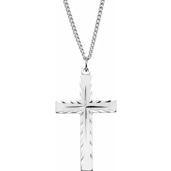 Silver Cross Necklace Peter & Co. Jewelers Avon Lake, OH