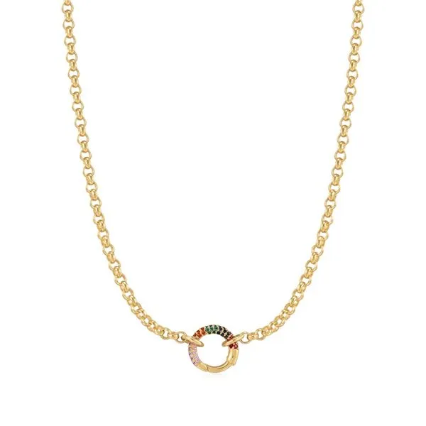 Ania Haie Gold Chain Rainbow Connector Necklace Peter & Co. Jewelers Avon Lake, OH