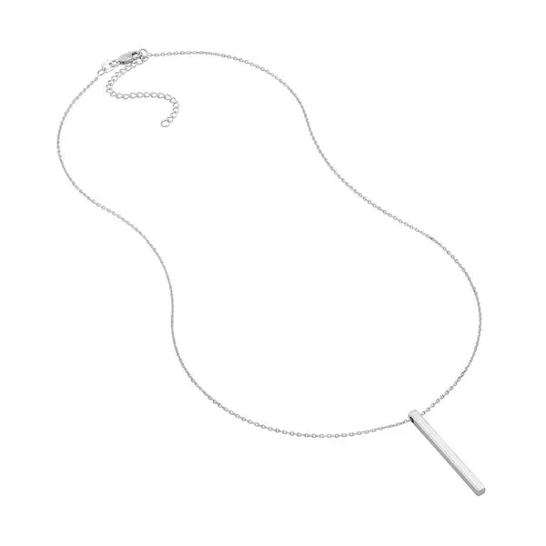 Engravable 3d Bar-Cube Necklace Image 3 Peter & Co. Jewelers Avon Lake, OH