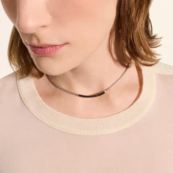 John Hardy Essential Pavé Black Sapphire Necklace Image 5 Peter & Co. Jewelers Avon Lake, OH