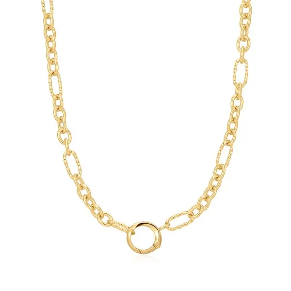 Ania Haie Gold Mixed Link Charm Chain Connector Necklace Peter & Co. Jewelers Avon Lake, OH