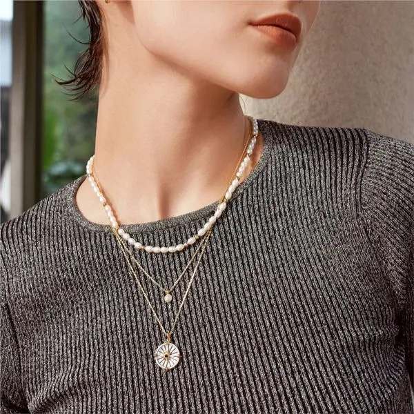 Ania Haie Gold Sphere Pavé Necklace Image 2 Peter & Co. Jewelers Avon Lake, OH