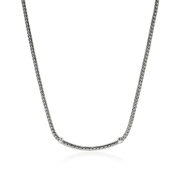 John Hardy Essential Pavé Blue Sapphire Necklace Image 4 Peter & Co. Jewelers Avon Lake, OH