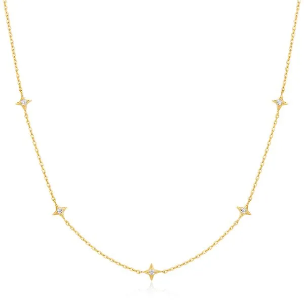 Ania Haie Gold Stars Station Necklace Peter & Co. Jewelers Avon Lake, OH