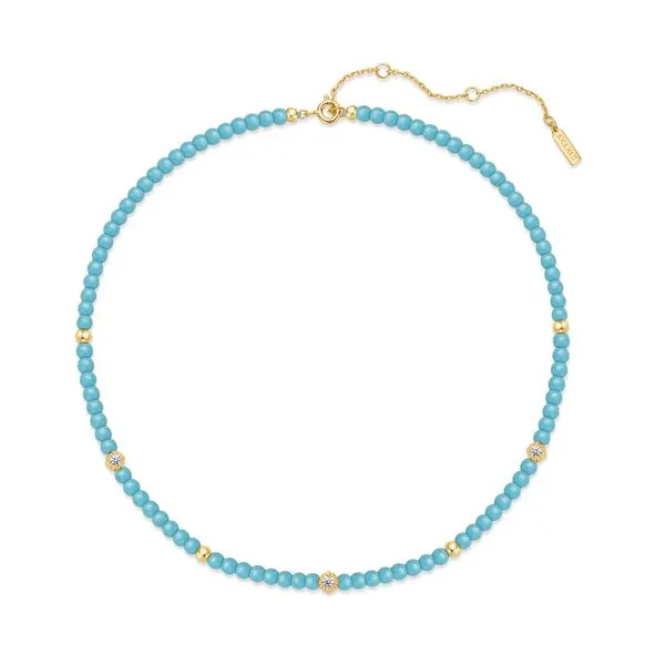Ania Haie Gold Created Turquoise Necklace Peter & Co. Jewelers Avon Lake, OH
