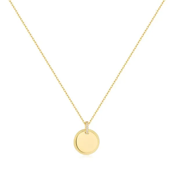 Ania Haie Gold Disc Pendant Necklace Peter & Co. Jewelers Avon Lake, OH