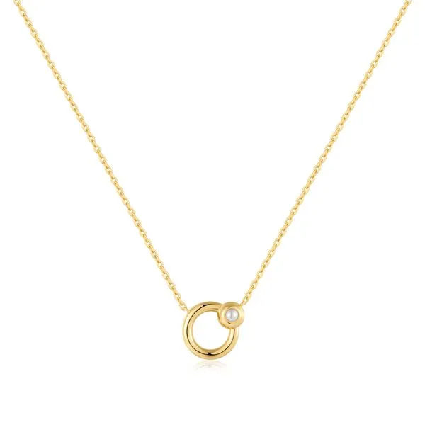 Ania Haie Gold Hoop Freshwater Pearl Necklace Peter & Co. Jewelers Avon Lake, OH
