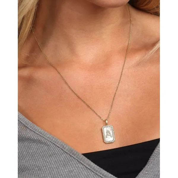 Melinda Maria Love Letters Double Sided Necklace 