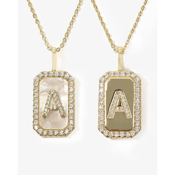 Melinda Maria Love Letters Double Sided Necklace 