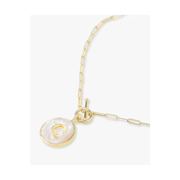 Melinda Maria Love Letters Medallion Necklace 