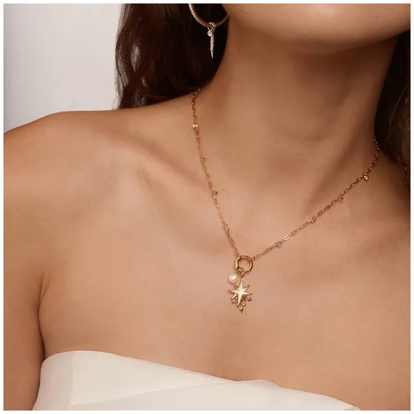 Ania Haie Gold Shimmer Chain Charm Connector Necklace Image 3 Peter & Co. Jewelers Avon Lake, OH