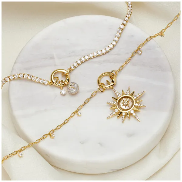 Ania Haie Gold Shimmer Chain Charm Connector Necklace Image 4 Peter & Co. Jewelers Avon Lake, OH