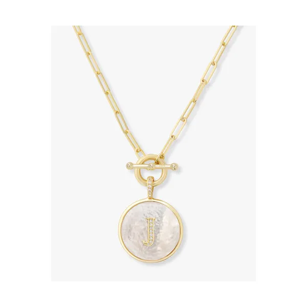Melinda Maria Love Letters Medallion Necklace 