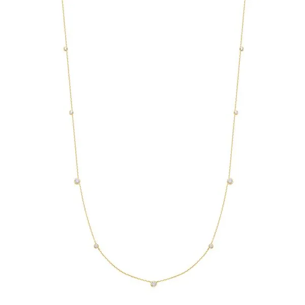 Ania Haie Gold Bezel Cubic Zirconia Station Necklace Peter & Co. Jewelers Avon Lake, OH
