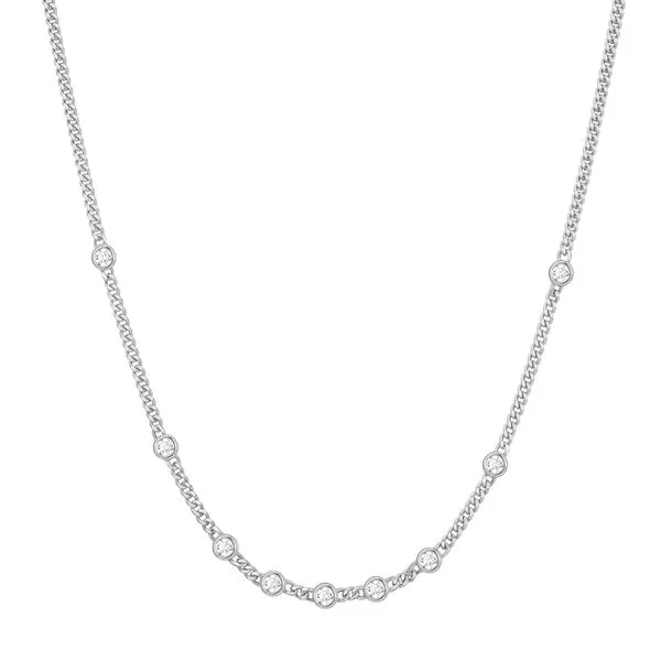 Ania Haie Silver Multi Station Round Stone Chain Necklace Peter & Co. Jewelers Avon Lake, OH