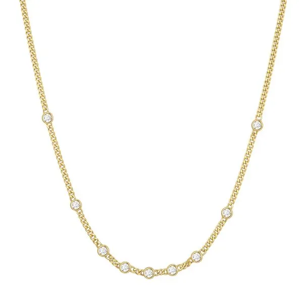 Ania Haie Gold Multi Station Round Stone Chain Necklace Peter & Co. Jewelers Avon Lake, OH
