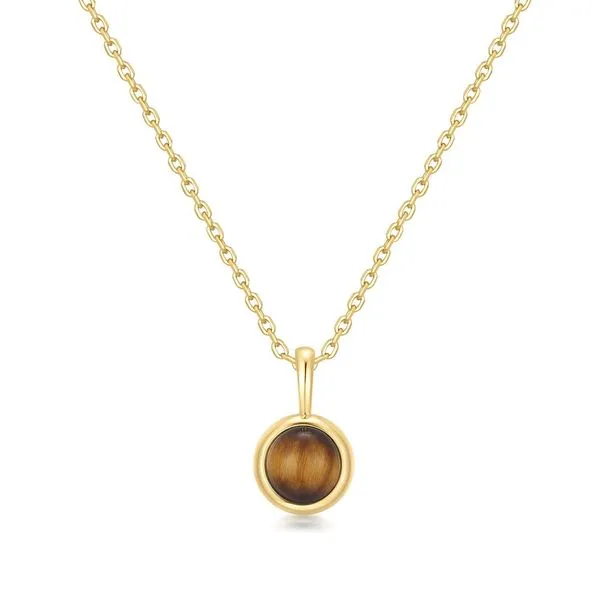 Ania Haie Gold Tiger Eye Pendant Necklace Peter & Co. Jewelers Avon Lake, OH