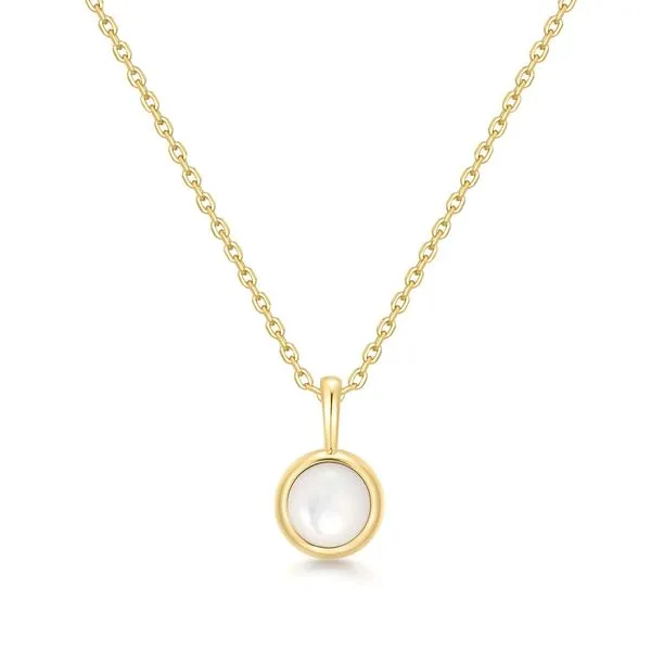 Ania Haie Gold Mother of Pearl Pendant Necklace Peter & Co. Jewelers Avon Lake, OH