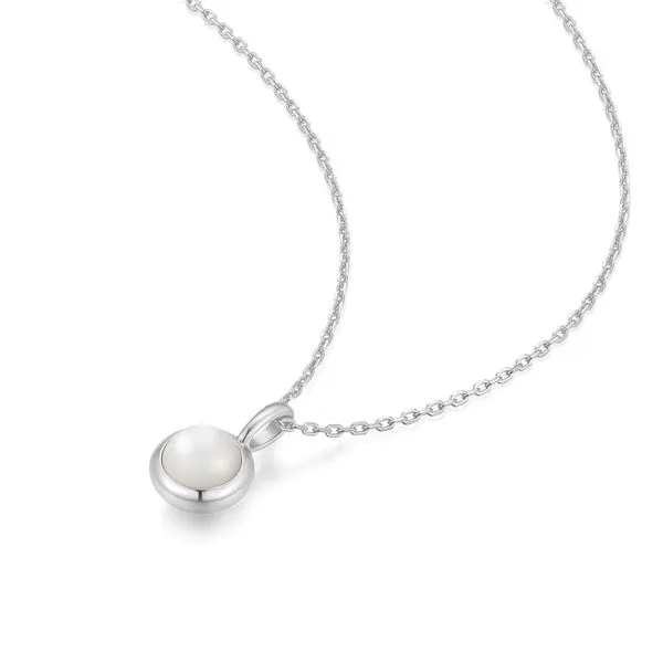 Ania Haie Silver Mother of Pearl Pendant Necklace Image 2 Peter & Co. Jewelers Avon Lake, OH