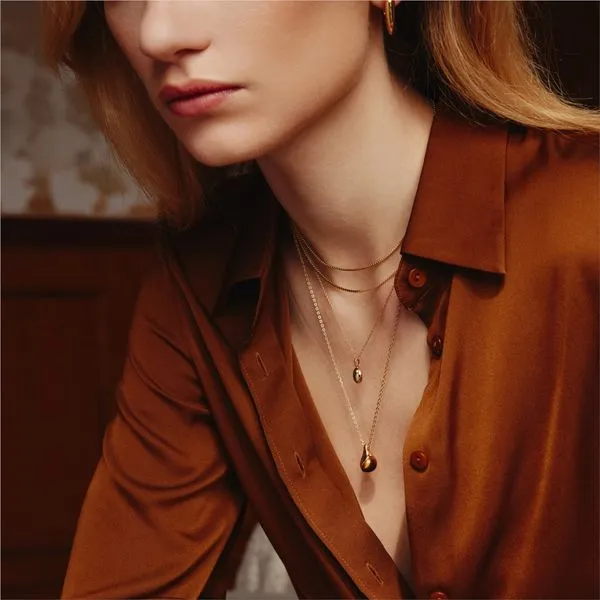 Ania Haie Gold Tiger Eye Droplet Pendant Necklace Image 4 Peter & Co. Jewelers Avon Lake, OH