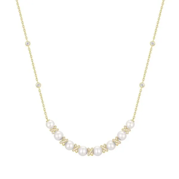 Ania Haie Gold Sparkling Braided Shell Pearl Necklace Peter & Co. Jewelers Avon Lake, OH