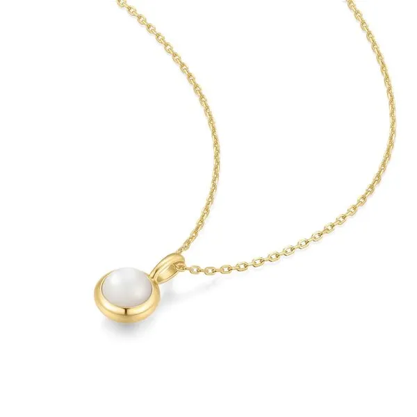 Ania Haie Gold Mother of Pearl Pendant Necklace Image 3 Peter & Co. Jewelers Avon Lake, OH