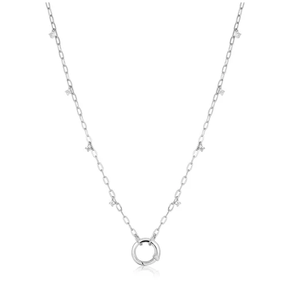 Ania Haie Silver Shimmer Chain Charm Connector Necklace Peter & Co. Jewelers Avon Lake, OH