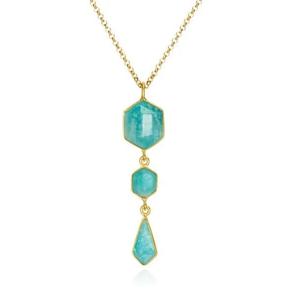 Jorge Revilla Geo Necklace with Amazonite Peter & Co. Jewelers Avon Lake, OH