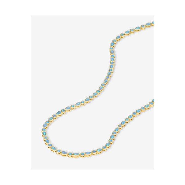 Melinda Maria Isla Opal Tennis Necklace 18
