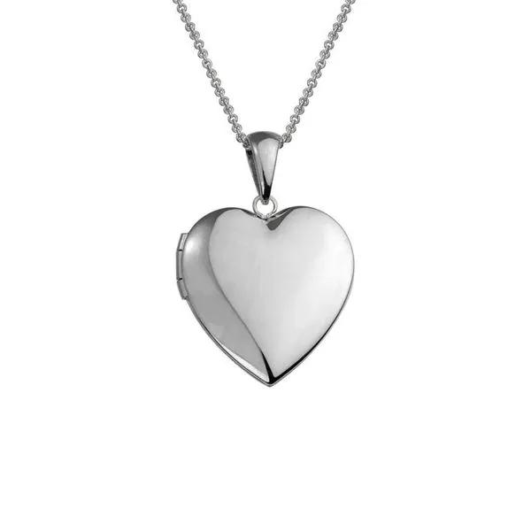 Engravable Heart Locket Image 2 Peter & Co. Jewelers Avon Lake, OH