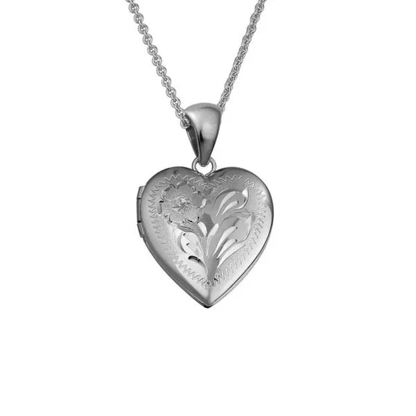 Engravable Heart Locket Peter & Co. Jewelers Avon Lake, OH