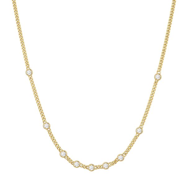 Ania Haie Gold Multi Station Round Stone Chain Necklace Peter & Co. Jewelers Avon Lake, OH