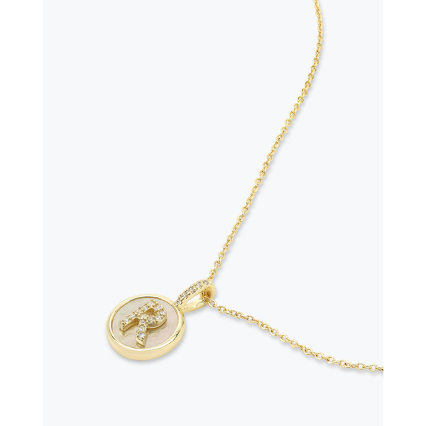 Melinda Maria Love Letters Medallion Necklace 