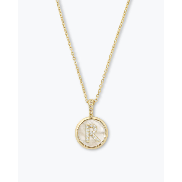 Melinda Maria Love Letters Medallion Necklace 