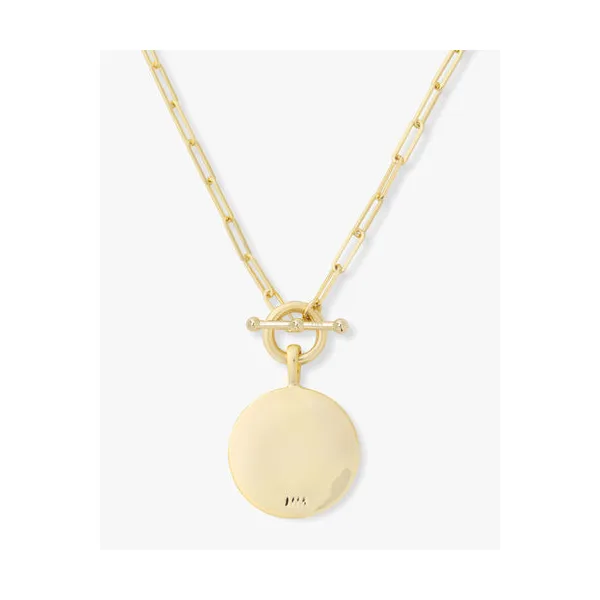 Melinda Maria Love Letters Medallion Necklace 