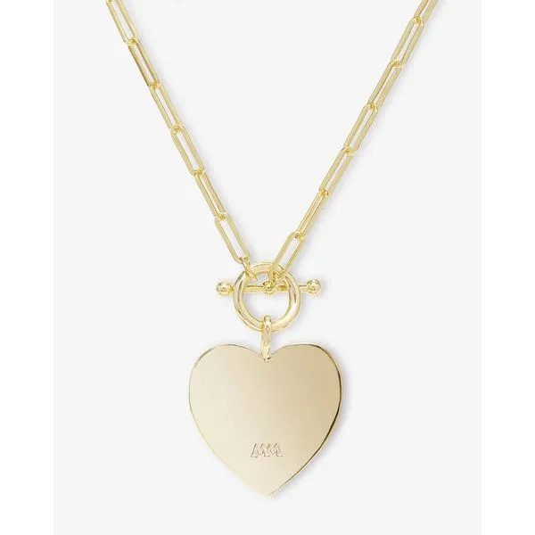 Melinda Maria Love Letters Heart Necklace 