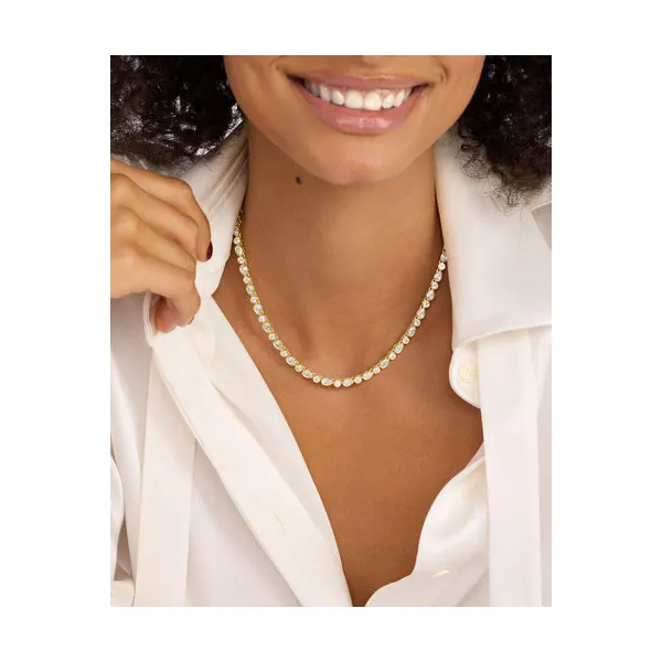 Melinda Maria Isla Tennis Necklace 18