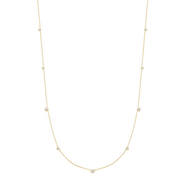Ania Haie Gold Bezel Cubic Zirconia Station Necklace Peter & Co. Jewelers Avon Lake, OH
